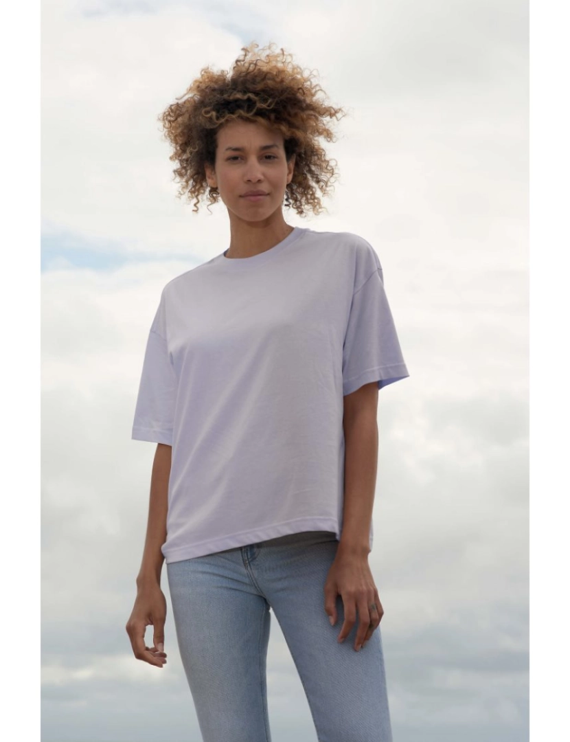 Sols - Camiseta  Mulher OVERSIZE algodão-orgânico penteado - Gola redonda