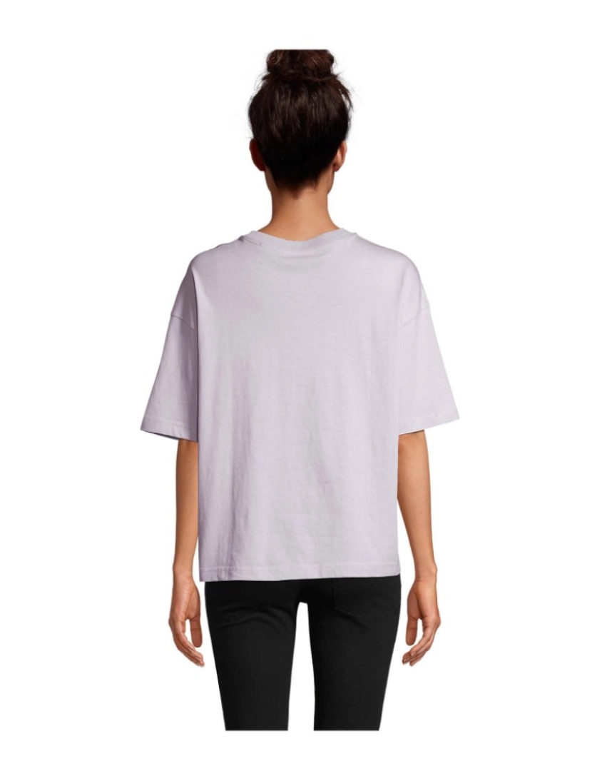 imagem de Camiseta  Mulher OVERSIZE algodão-orgânico penteado - Gola redonda4