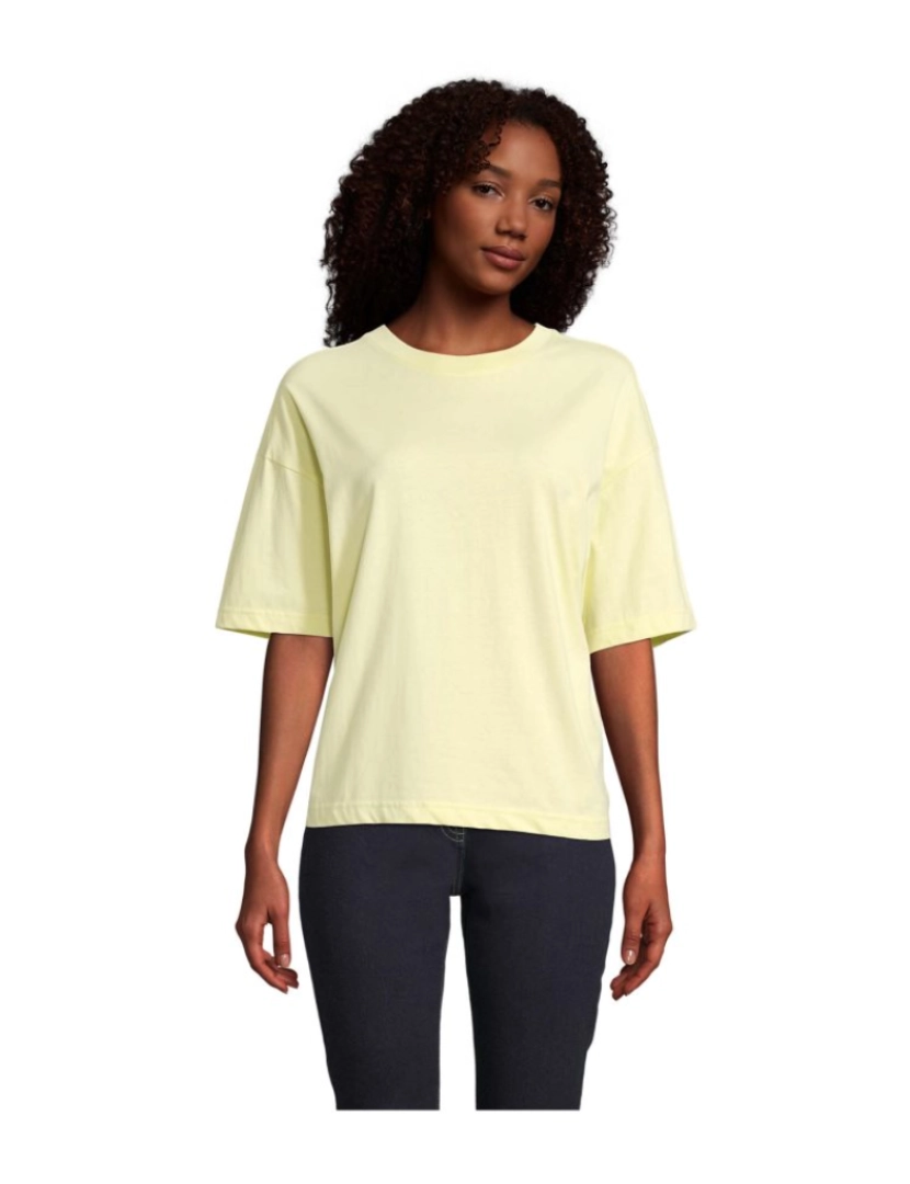 Sols - Camiseta  Mulher OVERSIZE algodão-orgânico penteado - Gola redonda