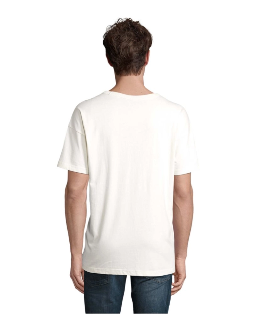 imagem de Camiseta  Masculina OVERSIZE algodão-orgânico penteado - Gola redonda2