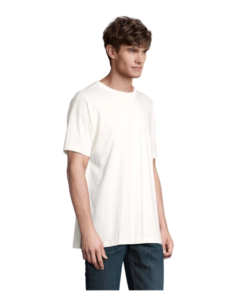 imagem de Camiseta  Masculina OVERSIZE algodão-orgânico penteado - Gola redonda3
