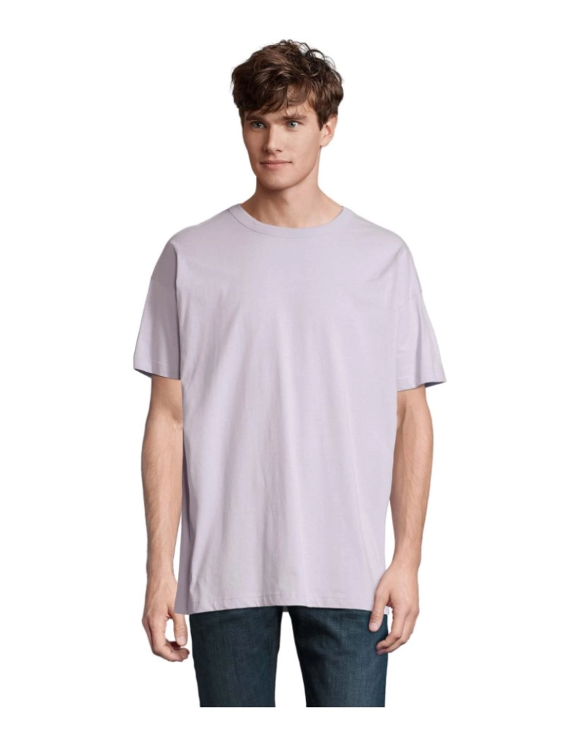 imagem de Camiseta  Masculina OVERSIZE algodão-orgânico penteado - Gola redonda1
