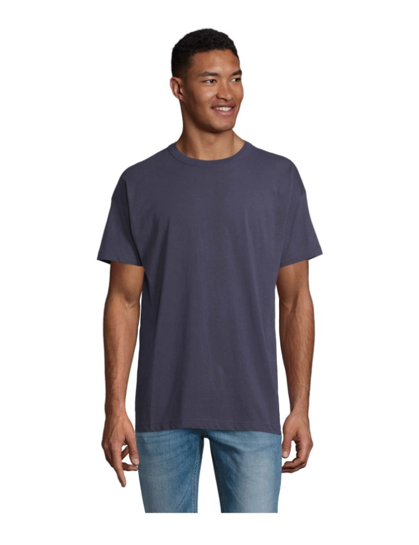 imagem de Camiseta  Masculina OVERSIZE algodão-orgânico penteado - Gola redonda1