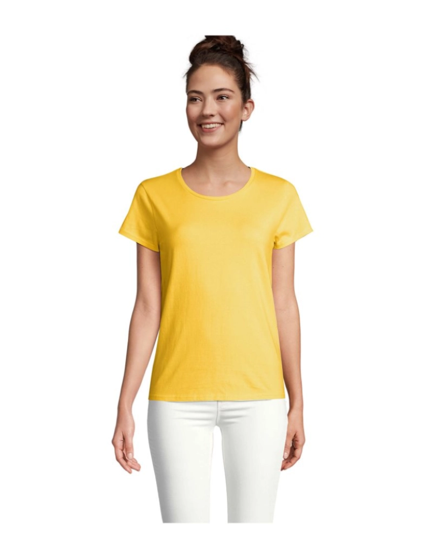 Sols - Camiseta feminina gola redonda