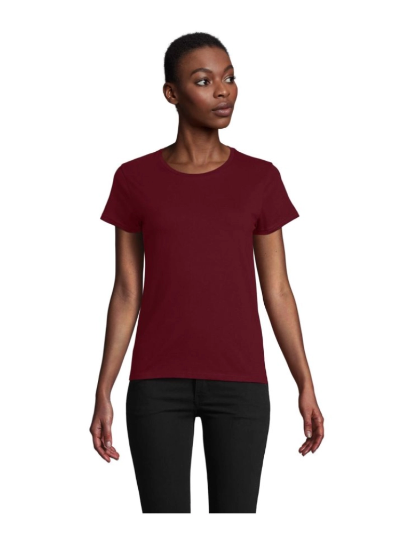 Sols - Camiseta feminina gola redonda