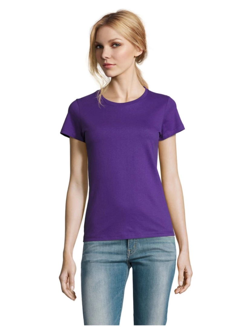 Sols - T-shirt imperial feminina gola redonda