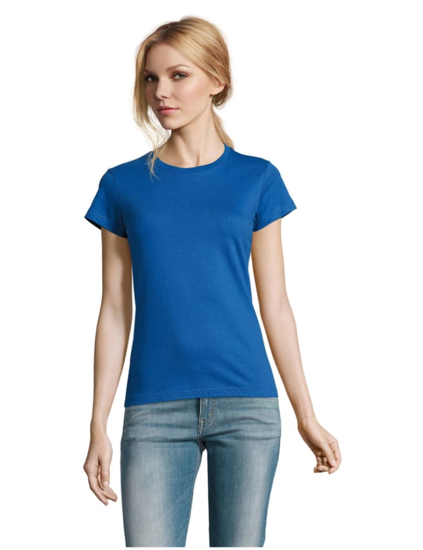 Sols - T-shirt imperial feminina gola redonda