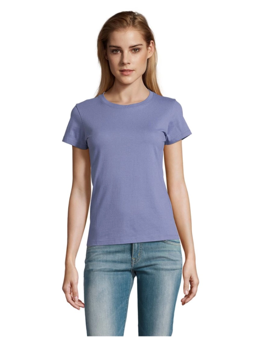 Sols - T-shirt imperial feminina gola redonda