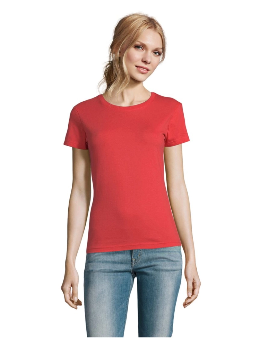 Sols - T-shirt imperial feminina gola redonda