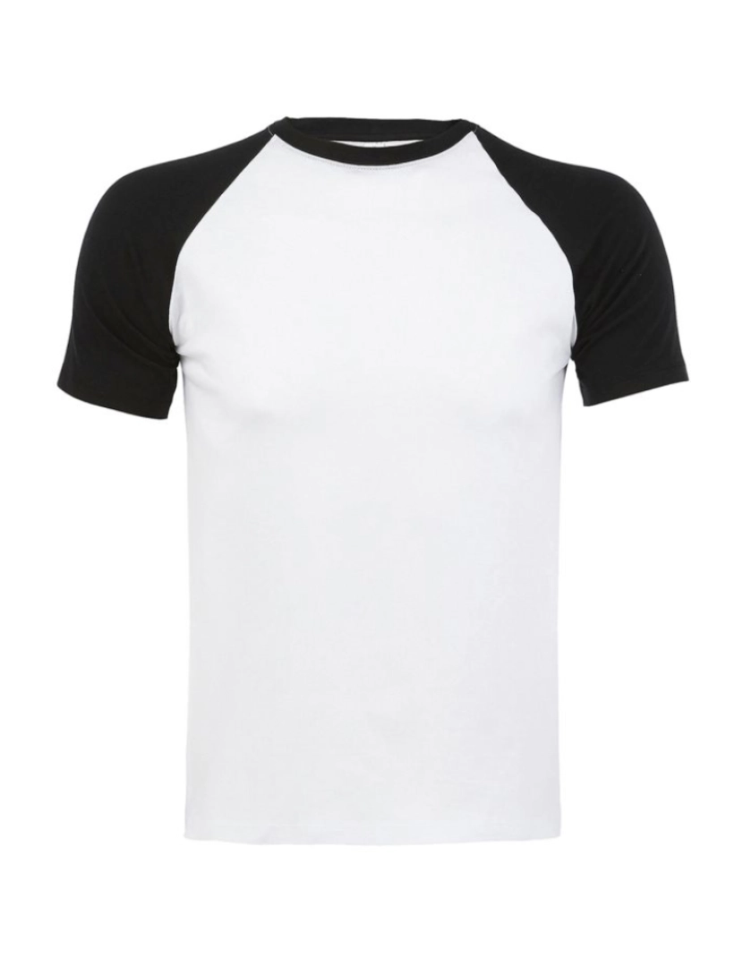 Sols - T-shirt de homem manga raglan de dois tons
