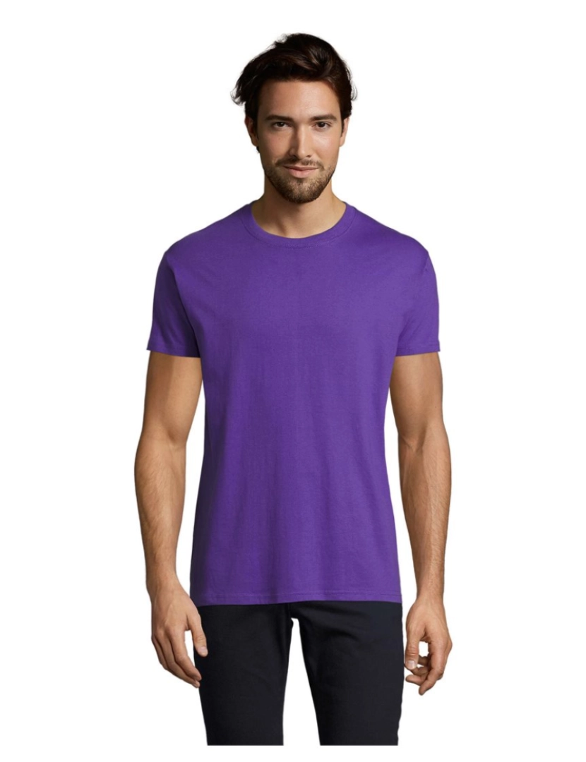 Sols - T-shirt imperial de gola redonda para homem