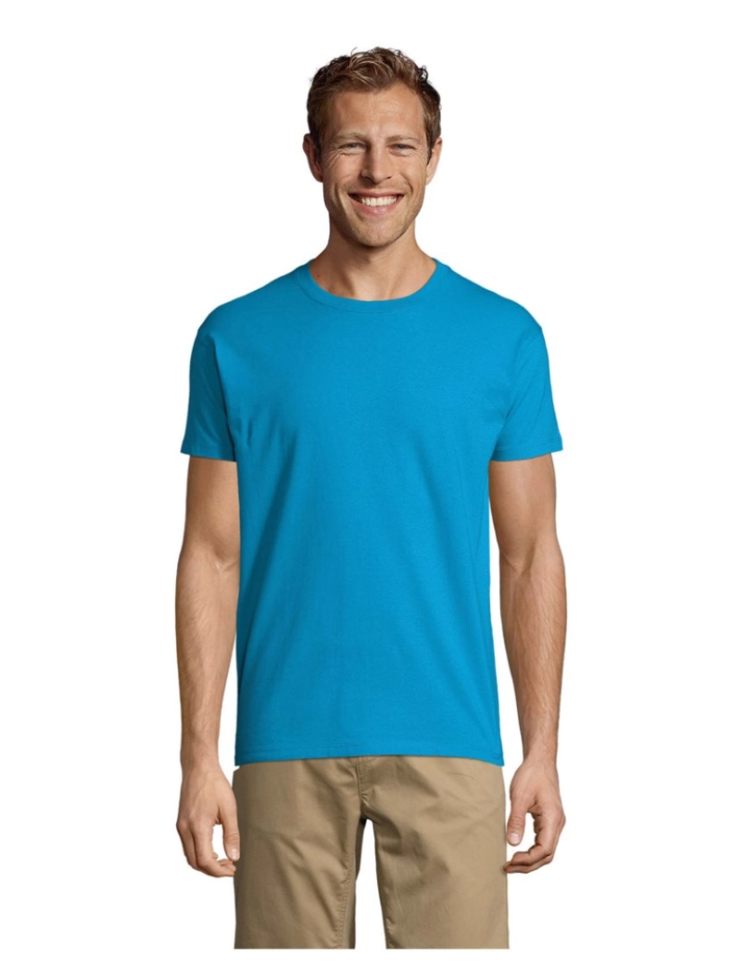 Sols - T-shirt imperial de gola redonda para homem