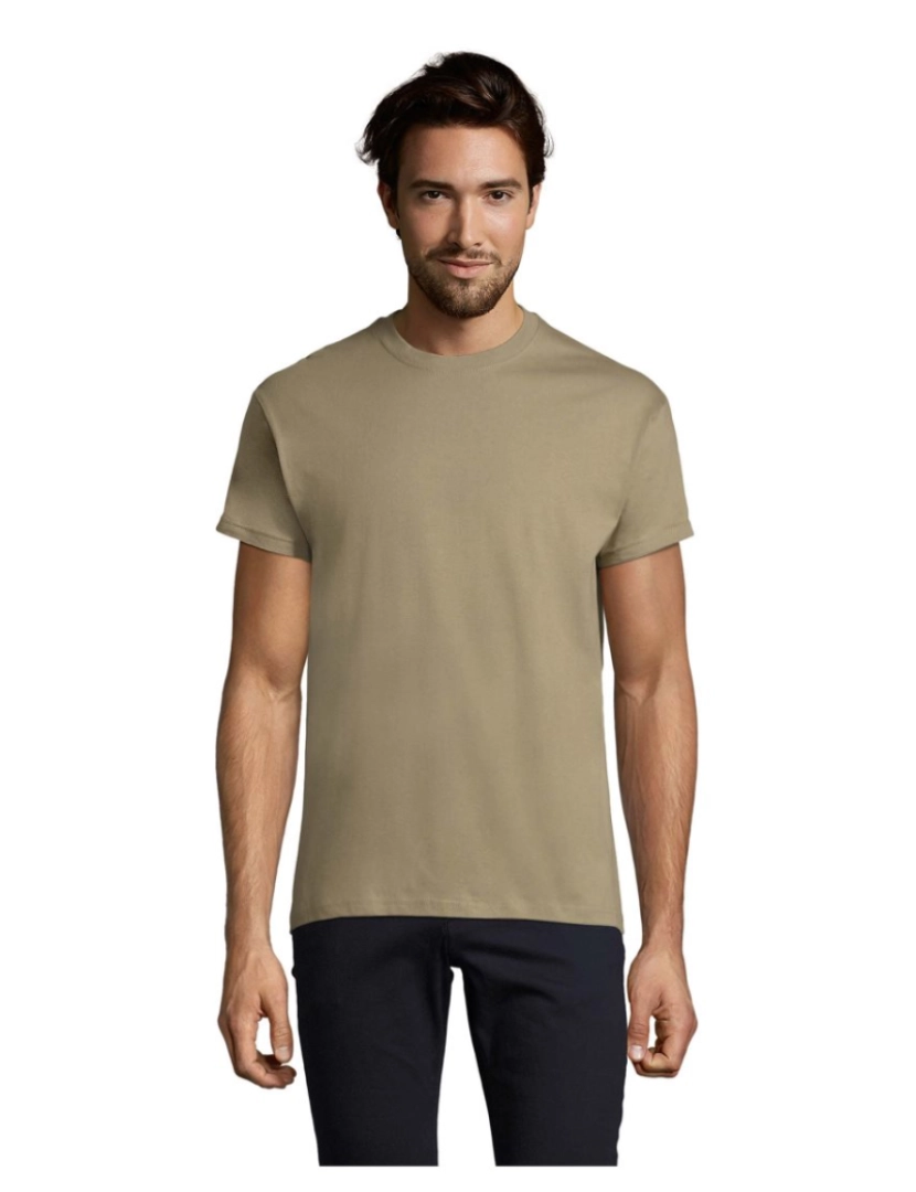 Sols - T-shirt imperial de gola redonda para homem