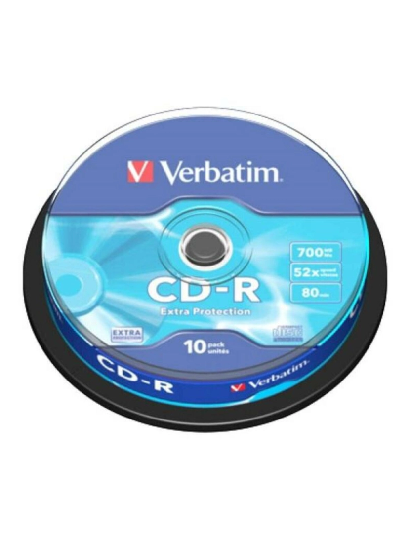 Verbatim - CD-R Verbatim 2069211 52x (10 Unidades)