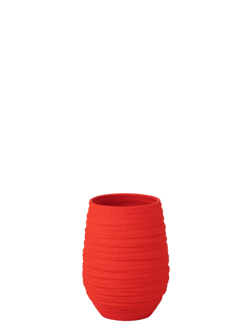 imagem de Festa da Linha J Vaso de cerâmica vermelho médio1