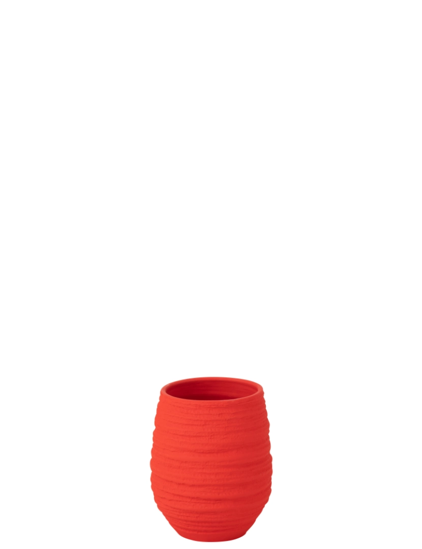imagem de Festa da Linha J Vaso de cerâmica Vermelho pequeno1