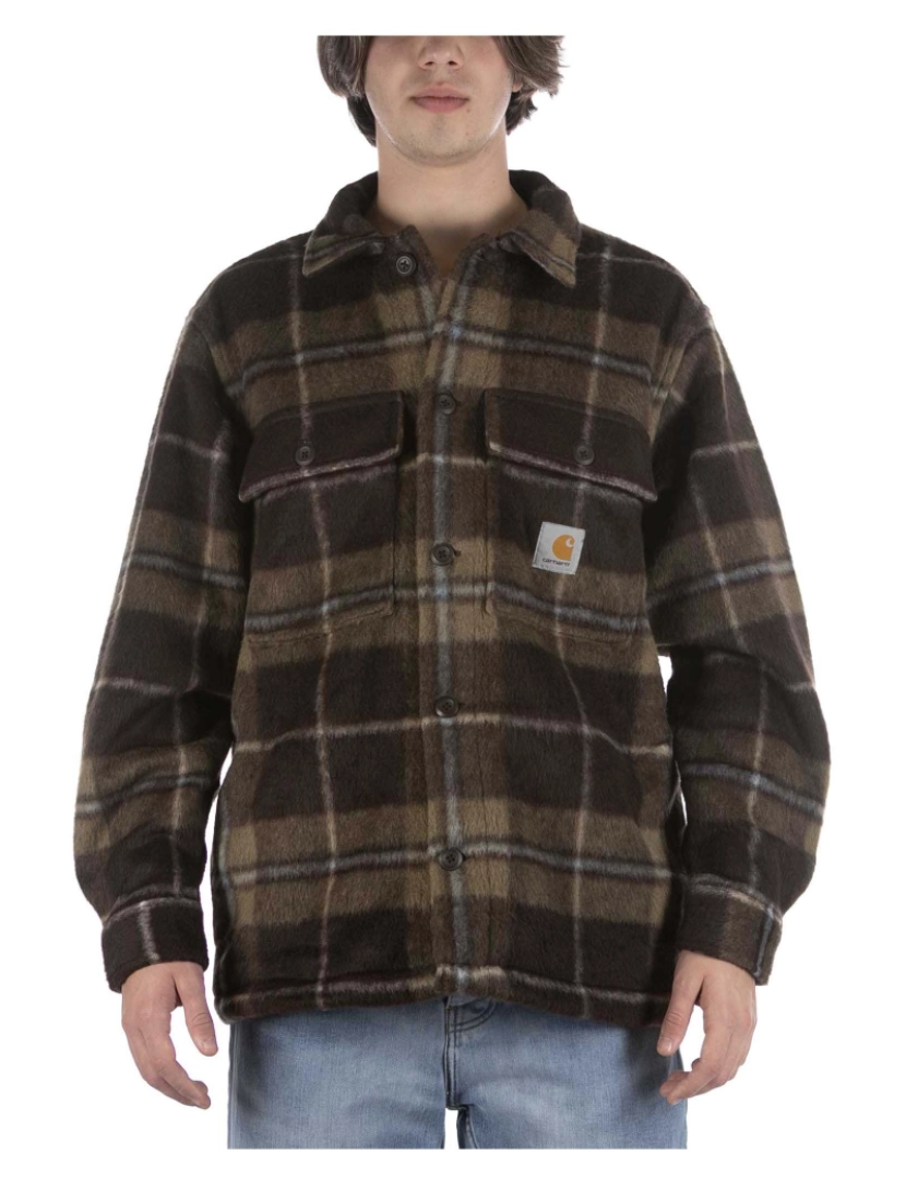 imagem de Carhartt Manteiga Camisa Brown Jacket1