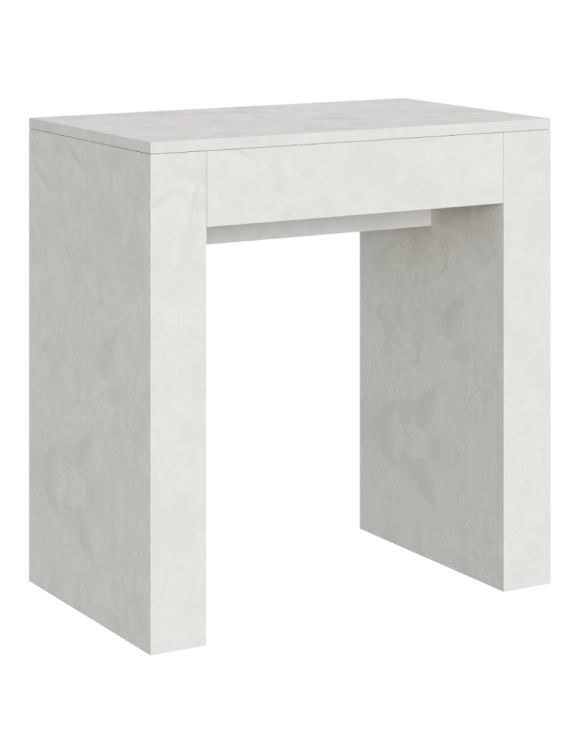 Itamoby - Mesa consola extensível 78x47/299 cm Allin Branco Espatulado