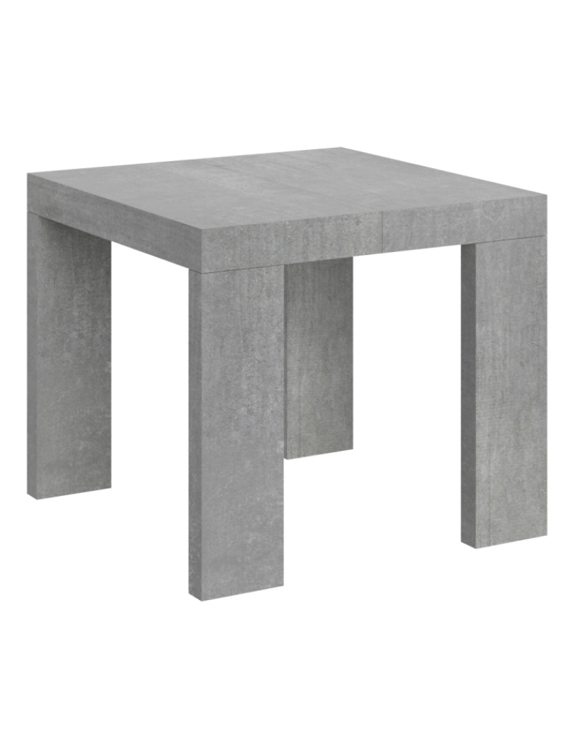 imagem de Mesa de jantar extensível 90x90/246 cm Roxell Cimento1