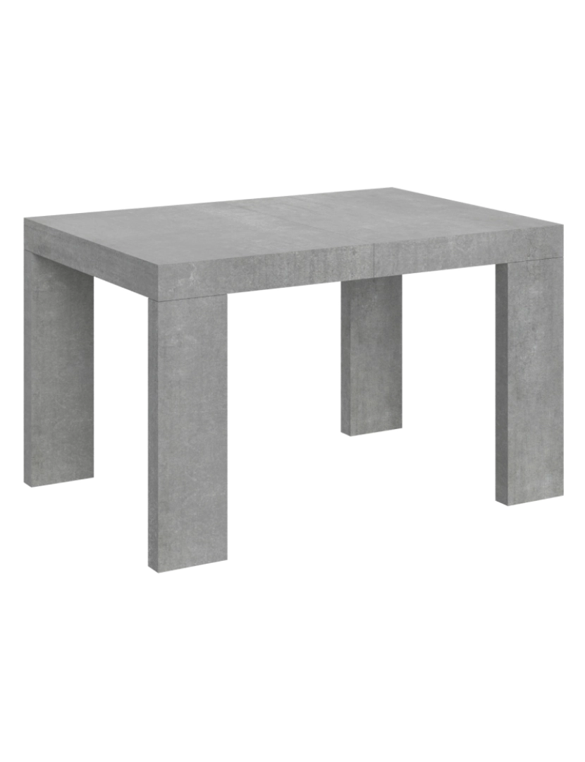 imagem de Mesa de jantar extensível 90x120/224 cm Roxell Cimento1