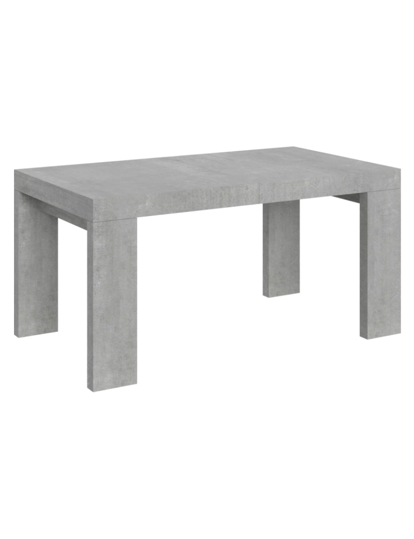 imagem de Mesa de jantar extensível 90x160/264 cm Roxell Cimento1