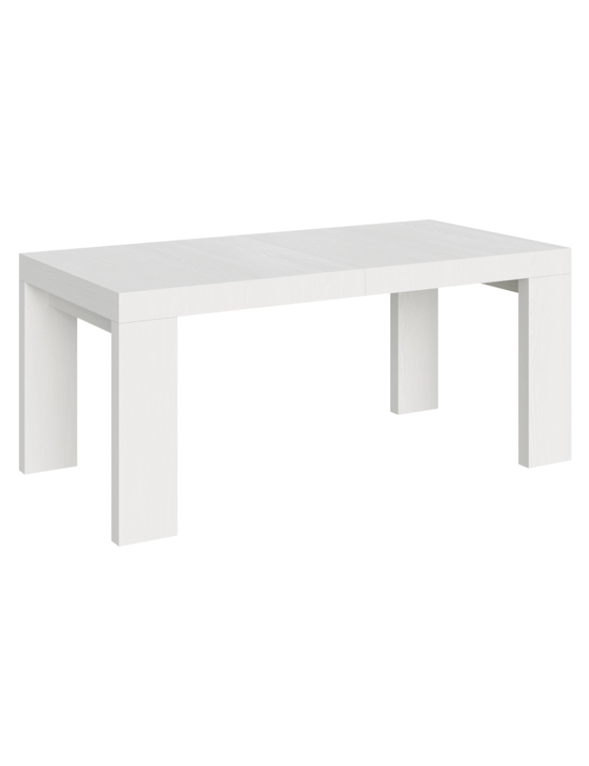 imagem de Mesa de jantar extensível 90x180/284 cm Roxell Cinza Branca1