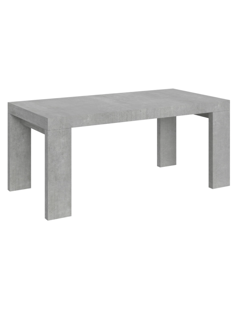 imagem de Mesa de jantar extensível 90x180/284 cm Roxell Cimento1