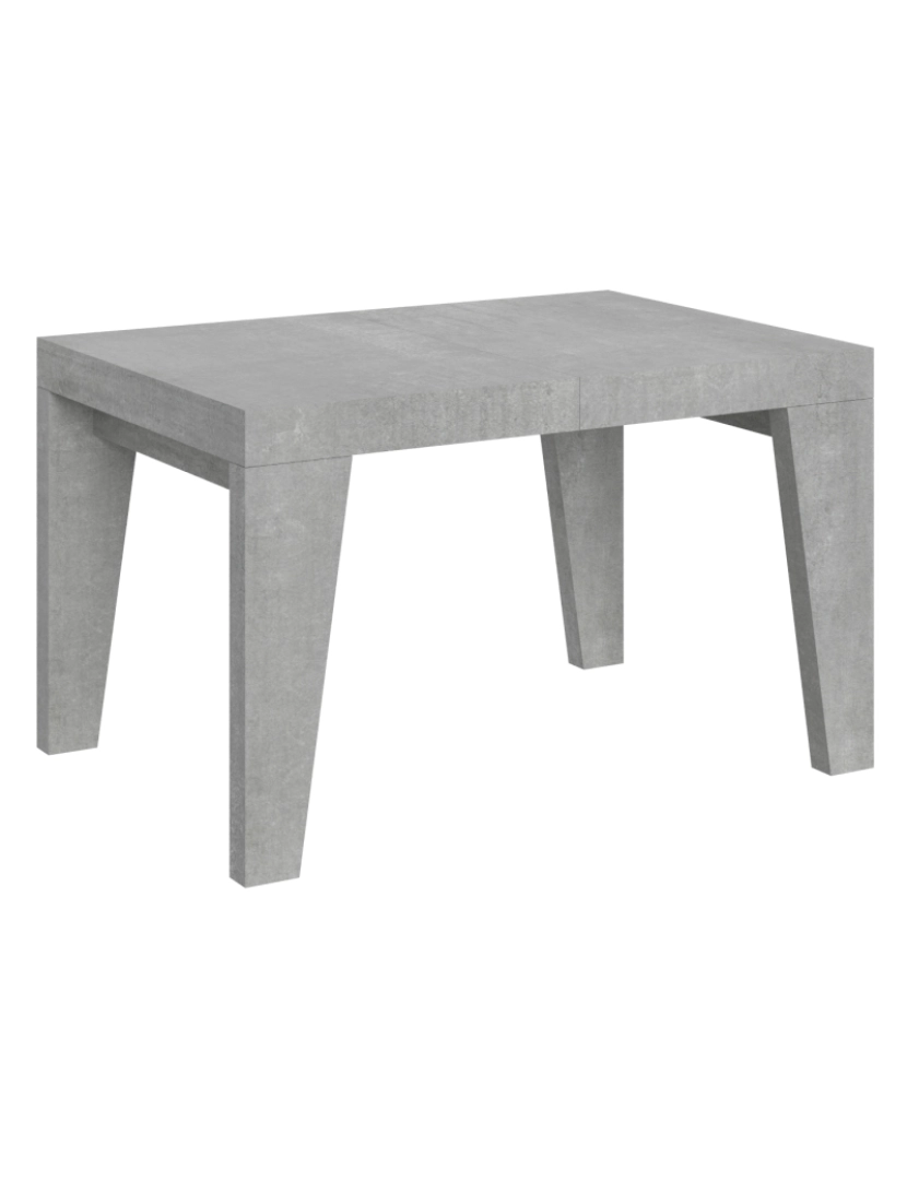 imagem de Mesa de jantar extensível 90x130/234 cm Naxy Cimento1