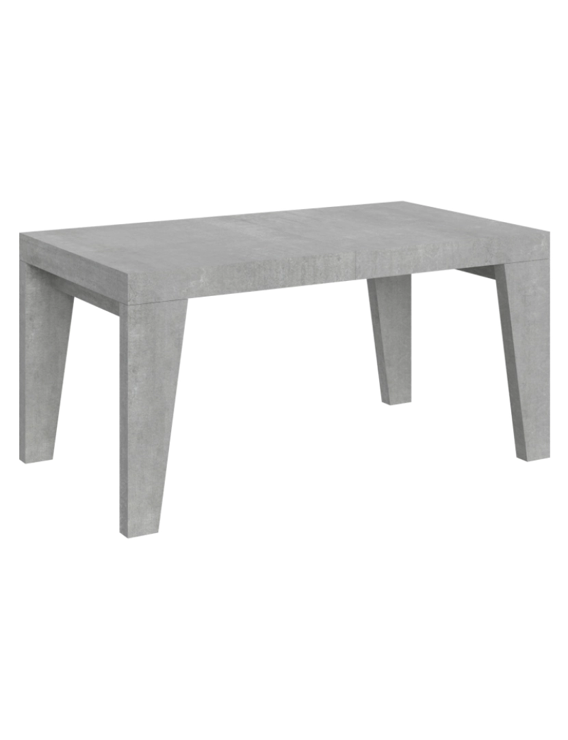 imagem de Mesa de jantar extensível 90x160/264 cm Naxy Cimento1