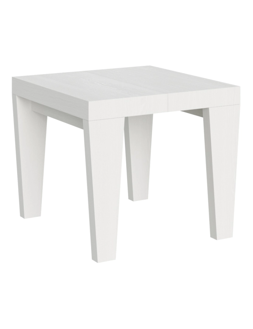 imagem de Mesa de jantar extensível 90x90/246 cm Spimbo Cinza Branca1