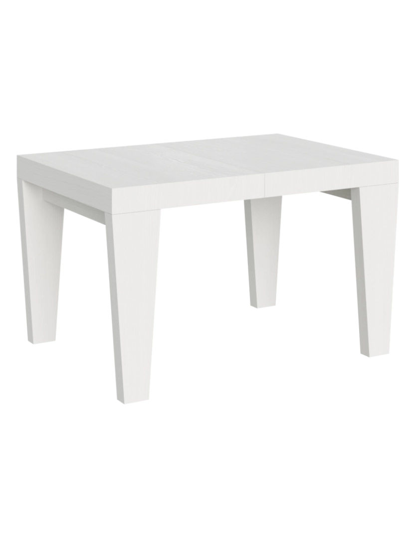 imagem de Mesa de jantar extensível 90x120/224 cm Spimbo Cinza Branca1