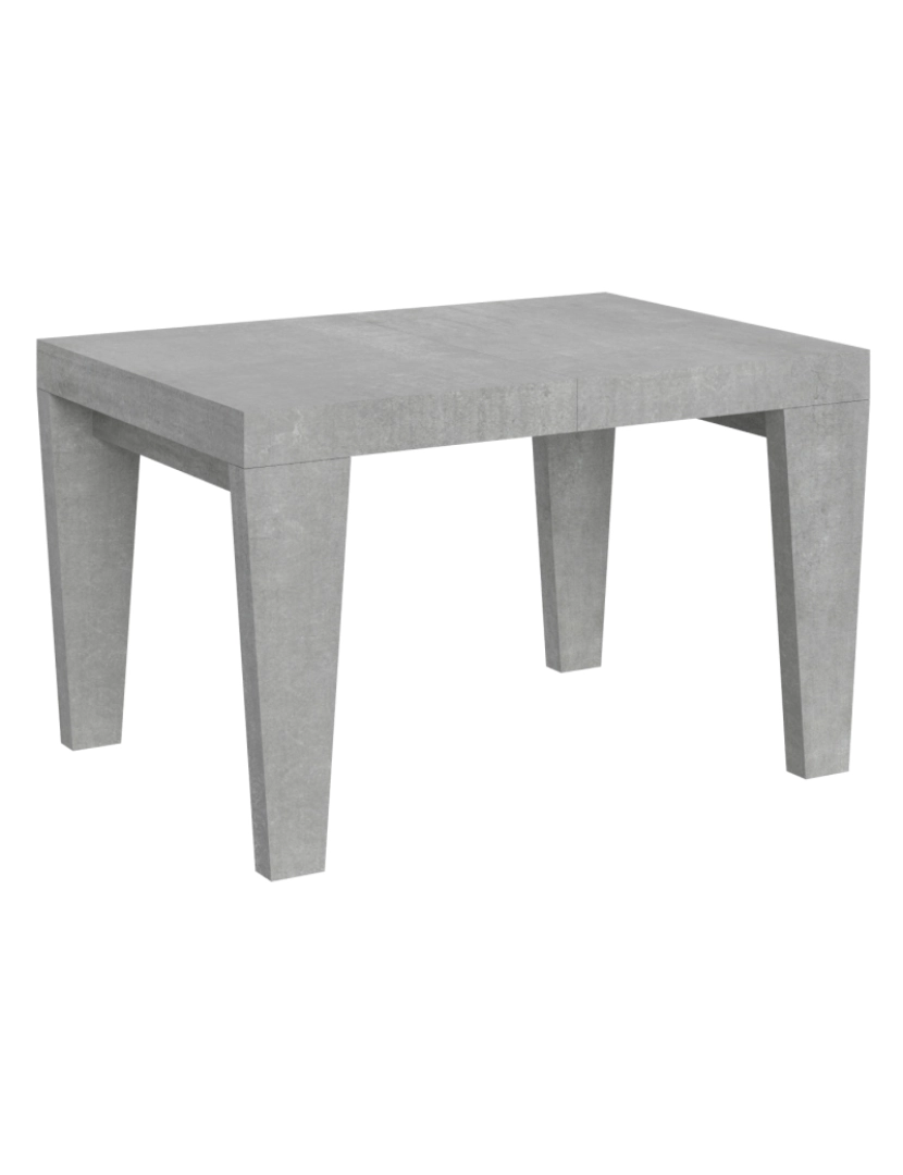 Itamoby - Mesa de jantar extensível 90x120/224 cm Spimbo Cimento