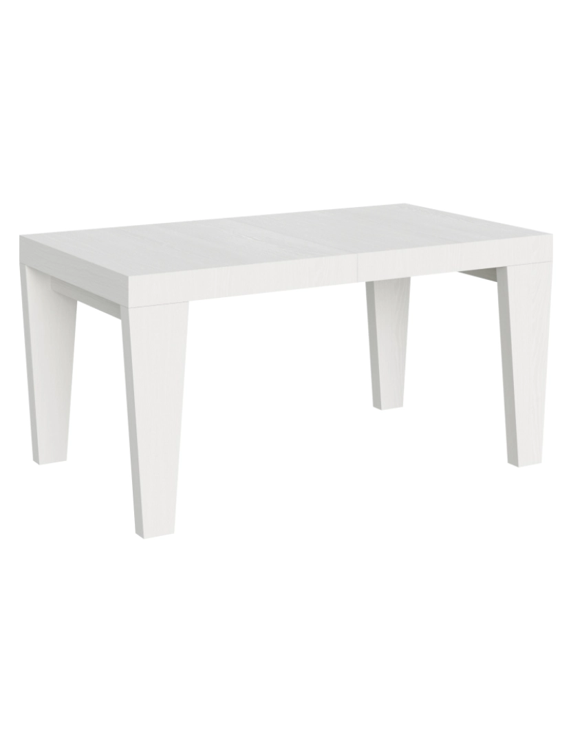 Itamoby - Mesa de jantar extensível 90x160/264 cm Spimbo Cinza Branca