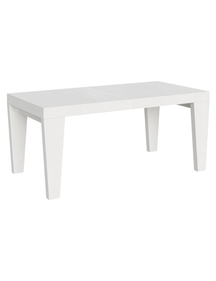 Itamoby - Mesa de jantar extensível 90x180/284 cm Spimbo Cinza Branca