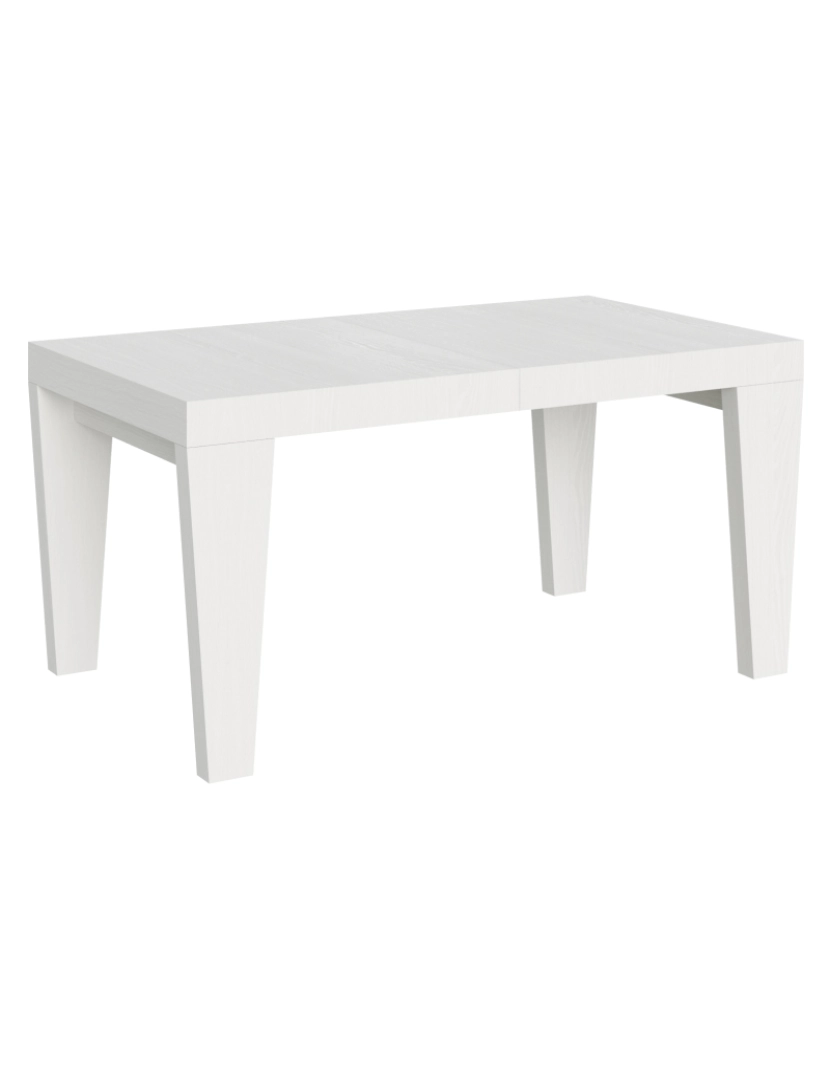 Itamoby - Mesa de jantar extensível 90x160/420 cm Spimbo Cinza Branca