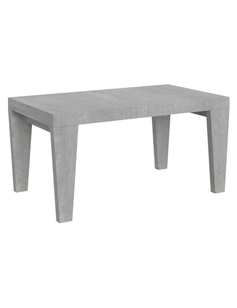 Itamoby - Mesa de jantar extensível 90x160/420 cm Spimbo Cimento