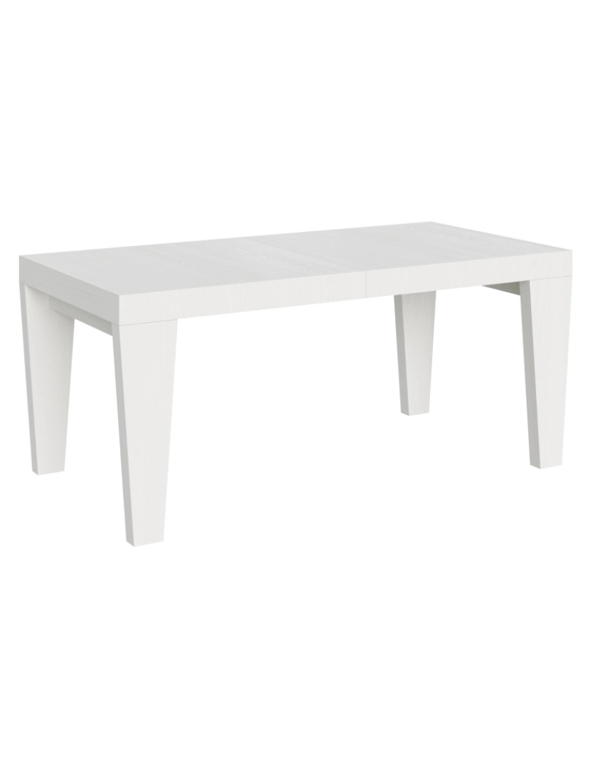 imagem de Mesa de jantar extensível 90x180/440 cm Spimbo Cinza Branca1