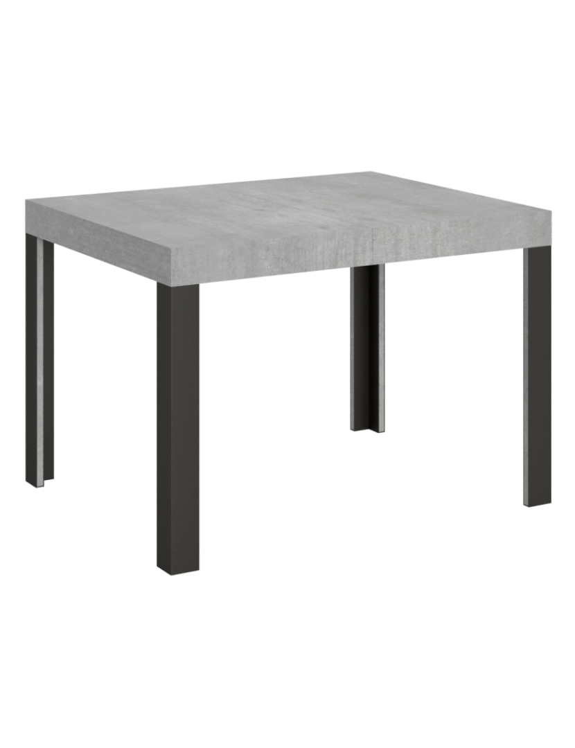Itamoby - Mesa de jantar extensível 70x110/194 cm Linea Cimento quadro Antracite