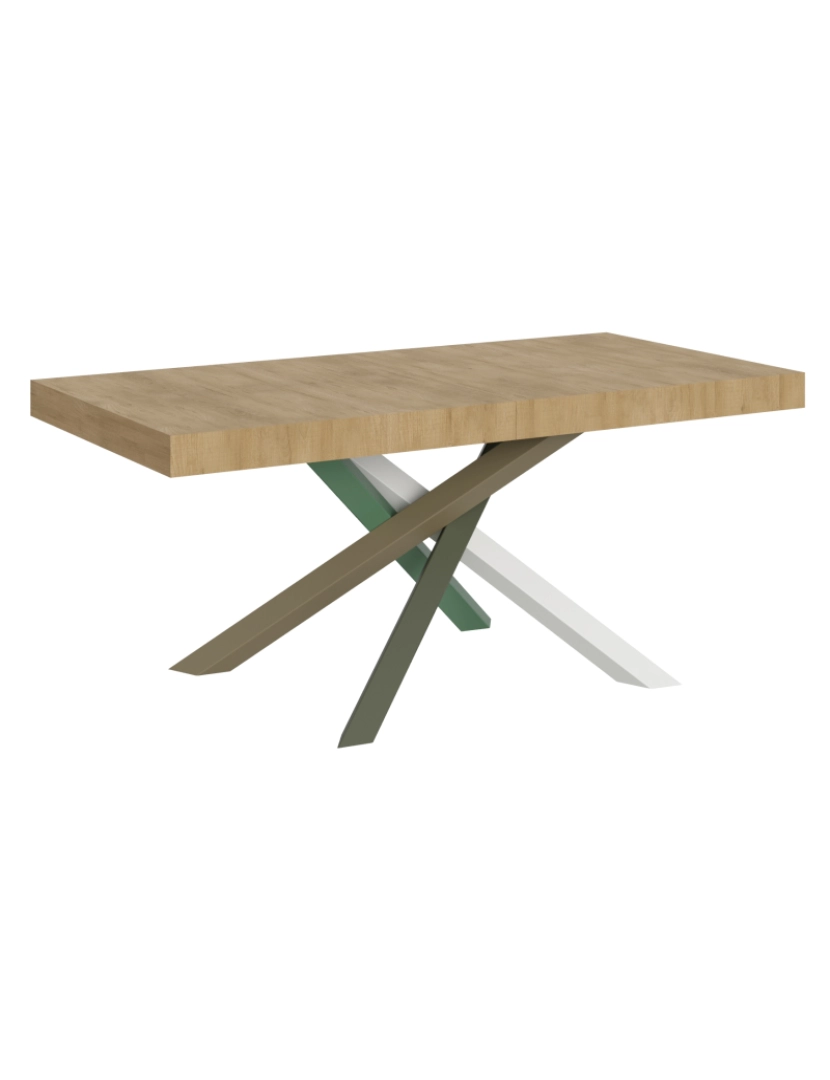 Itamoby - Mesa de jantar extensível 90x180/284 cm Volantis Carvalho Natural quadro 4/A