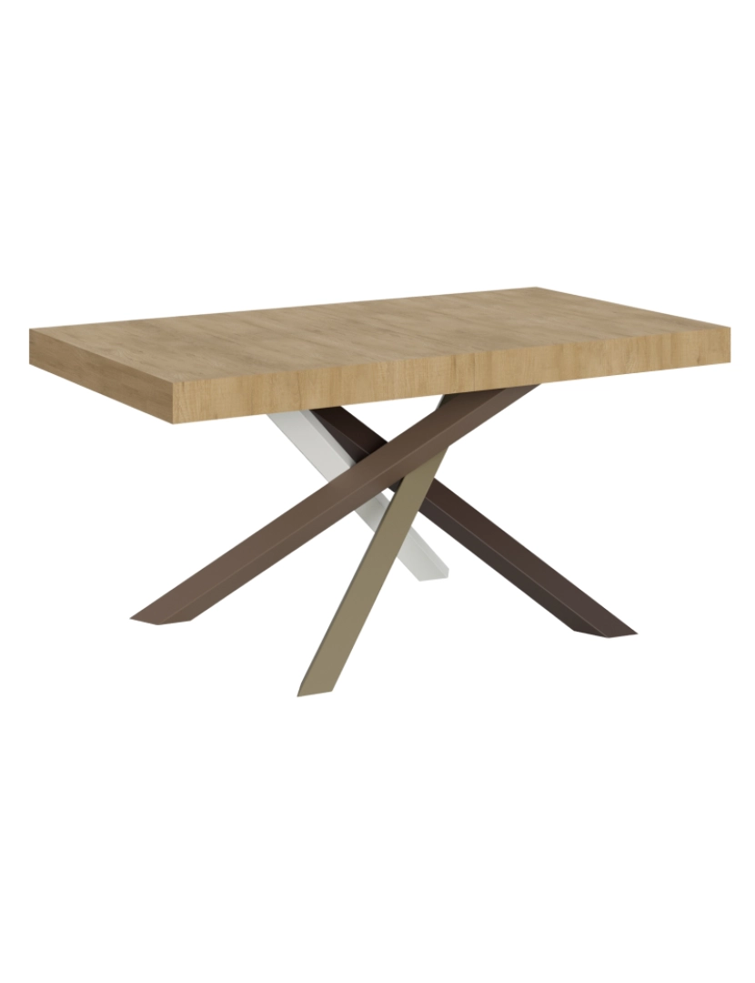 Itamoby - Mesa de jantar extensível 90x160/264 cm Volantis Carvalho Natural quadro 4/C