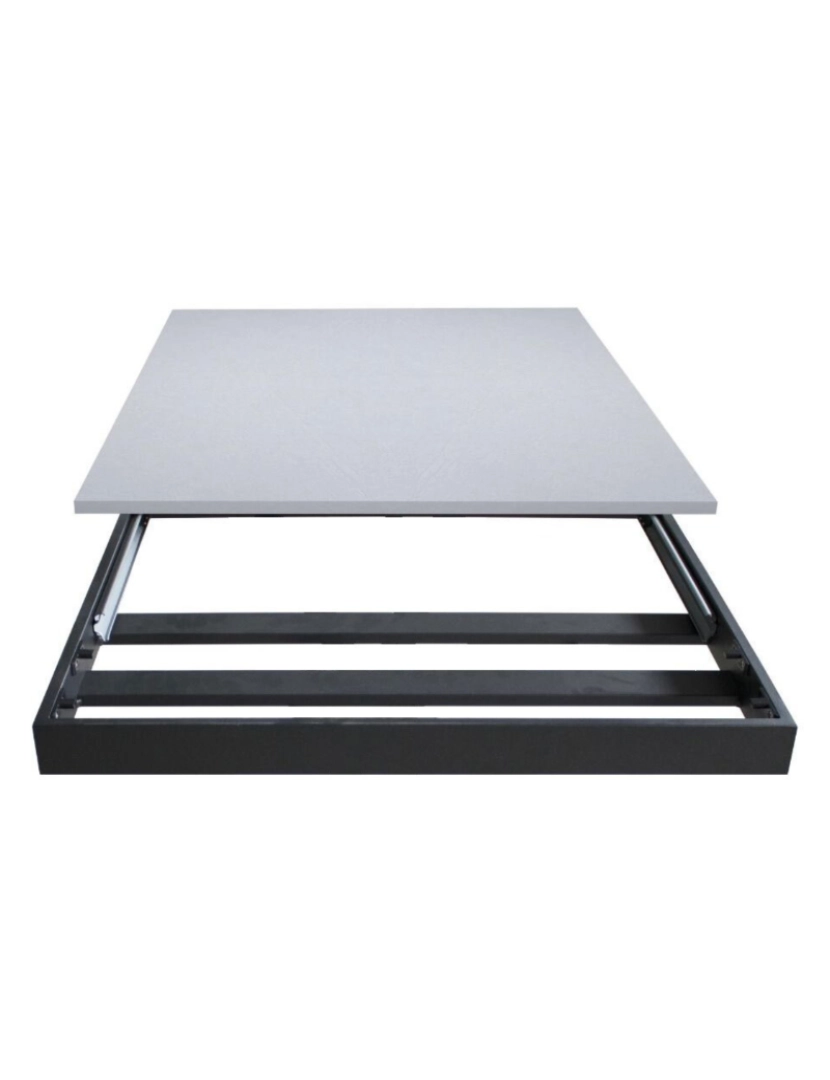 imagem de Mesa de jantar extensível 90x160/220 cm Bandos Nogueira quadro Antracite4