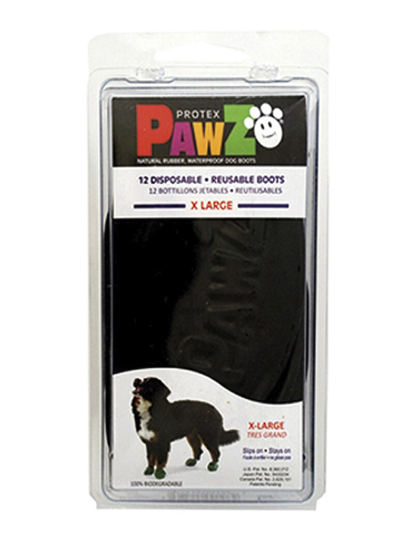 Pawz - Botas Pawz Cão 12 Unidades Preto Tamanho XL