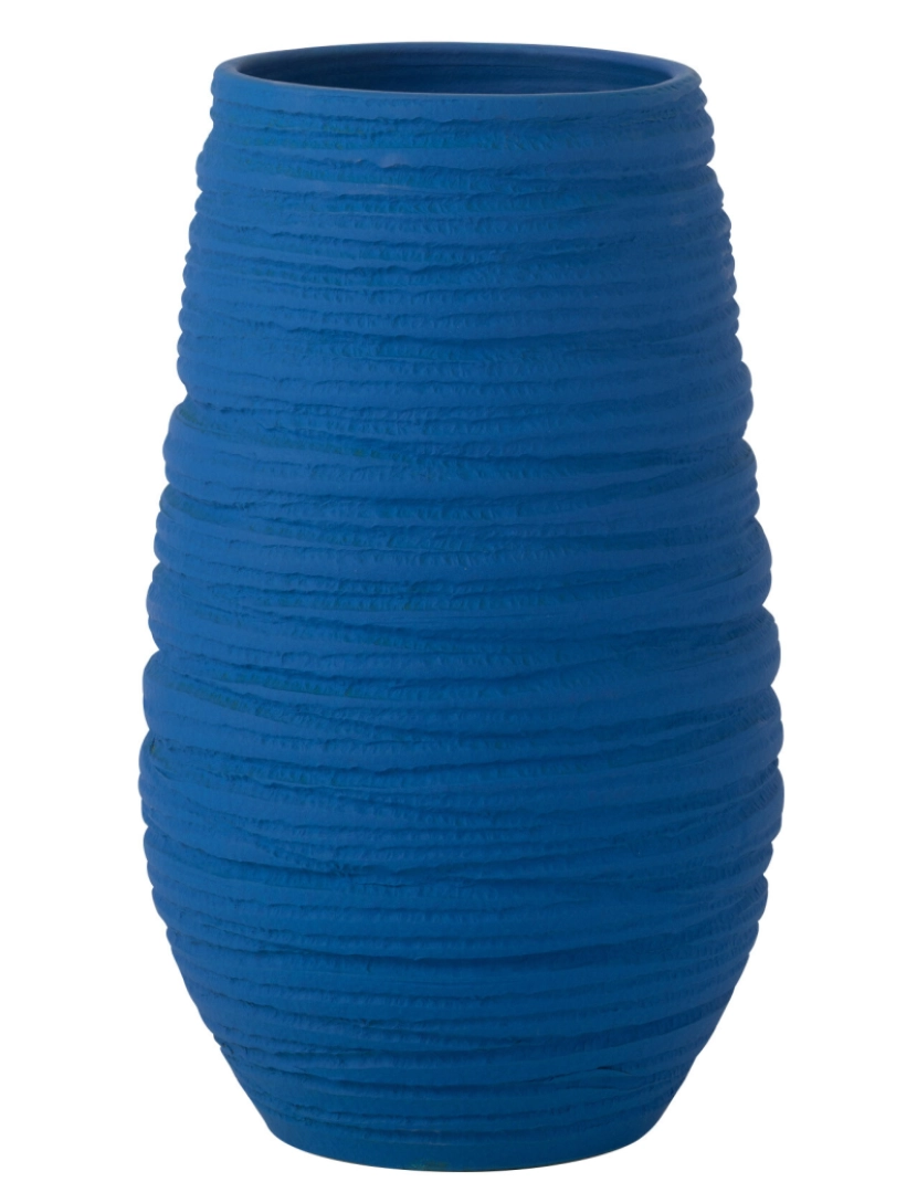 J-Line - J-Line Vase Fiesta cerâmica Grande Azul