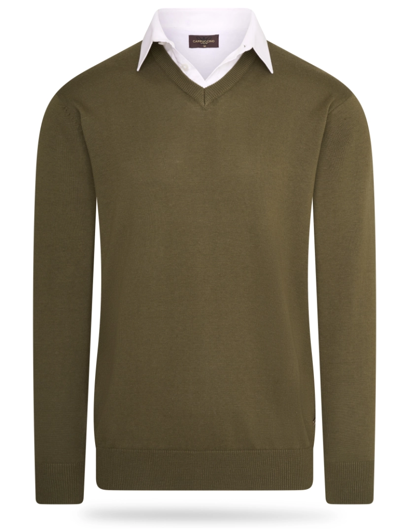 imagem de Cappuccino Italia Mock Pullover Verde1