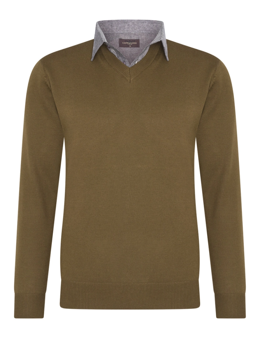 imagem de Cappuccino Italia Mock Pullover Marrom1