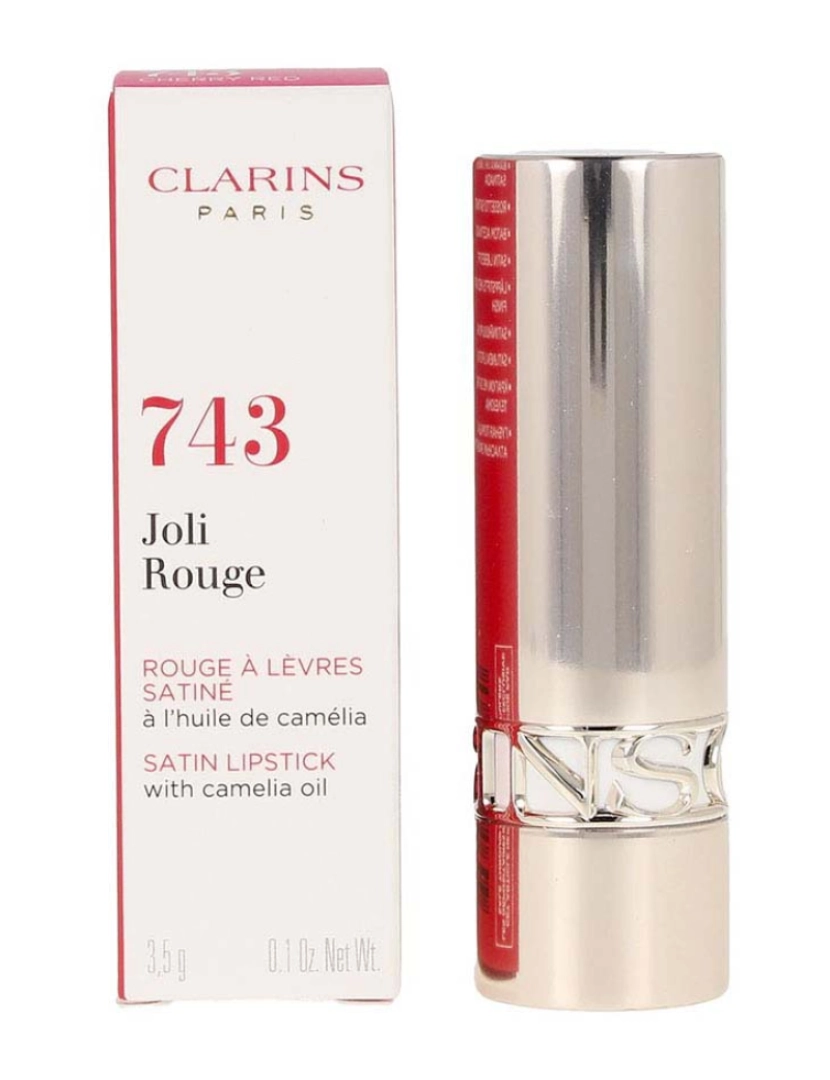 Clarins - Joli Rouge #743-Cherry Red 3.5 Gr