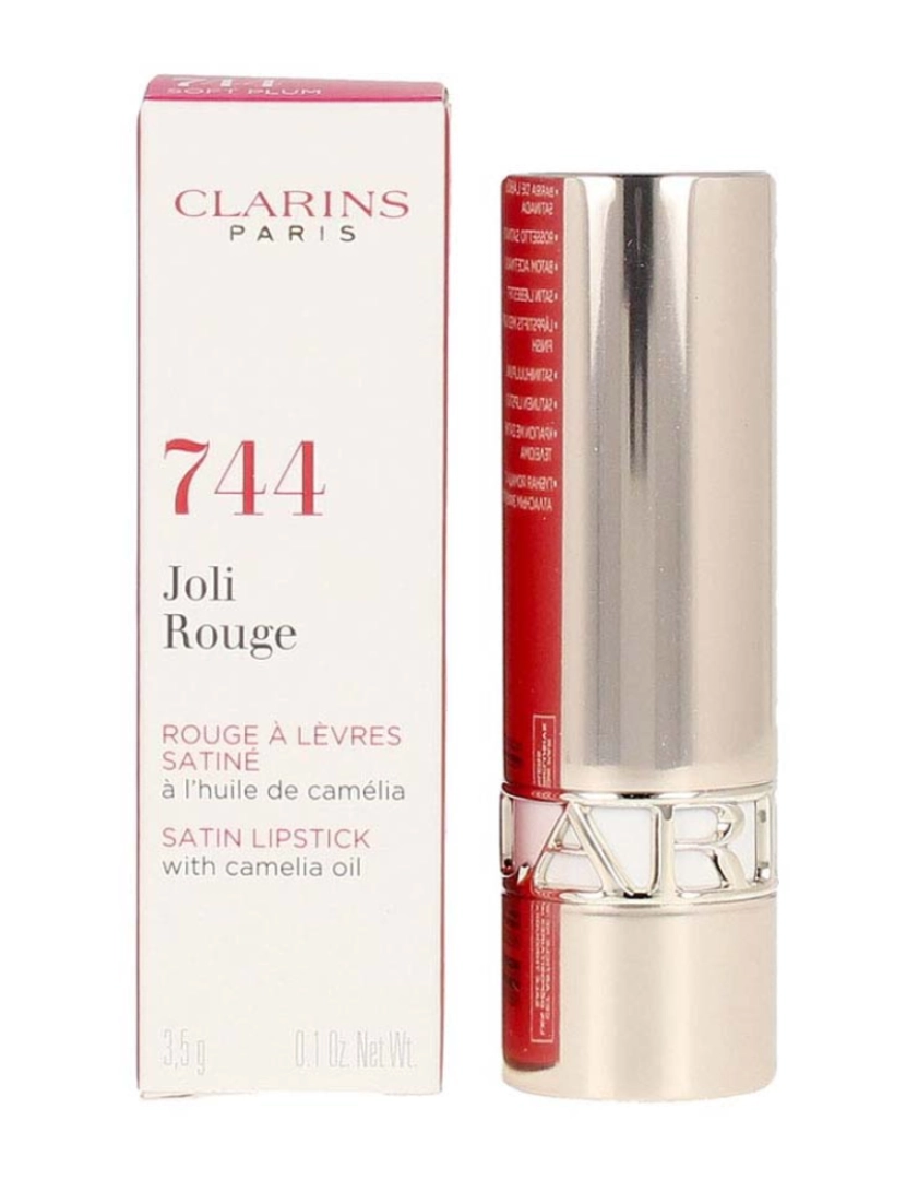Clarins - Joli Rouge #744-Soft Plum 3.5 Gr