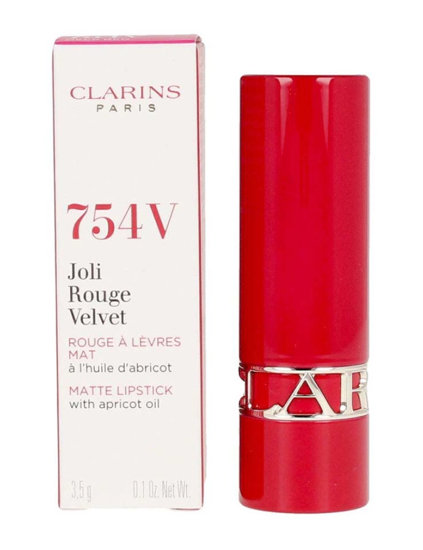 Clarins - Joli Rouge Velvet #754V-Deep Red 3.5 Gr