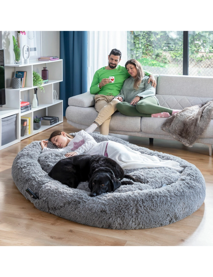 imagem de Cama de Cães para Humanos | Human Dog Bed XXL InnovaGoods Grey2