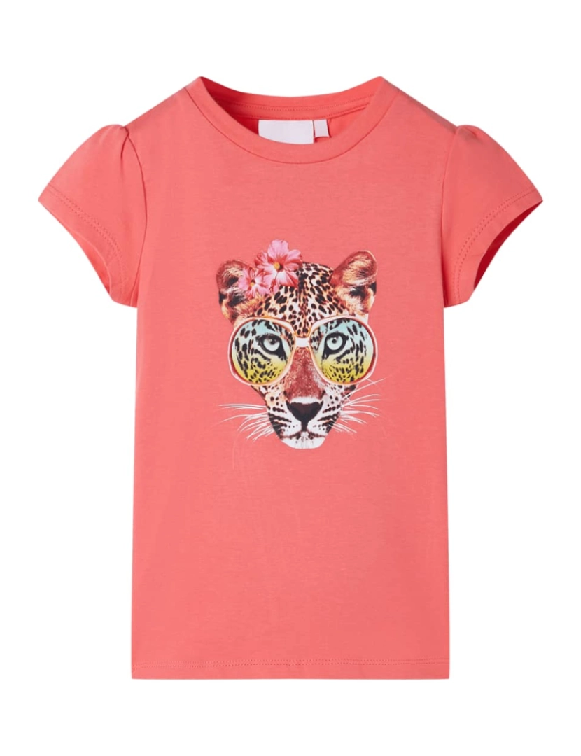 Vidaxl - vidaXL T-shirt infantil coral 92